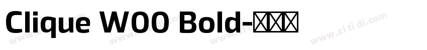 Clique W00 Bold字体转换